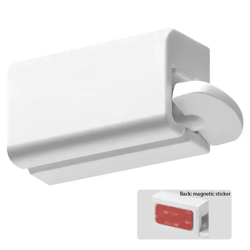 No Drill Wall Mounted Toothpaste Holder with Magnetic Sticker Bathroom Facial Cleanser Storage Rack  Toothpaste Squeezer