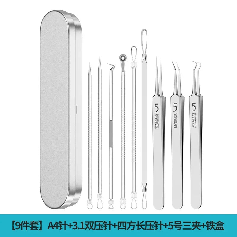 Acne Needle Blackhead Clip Remover Extraction Pore Black Head Clean Face Skin Care Cleansing Needle Blemish Removal Tool