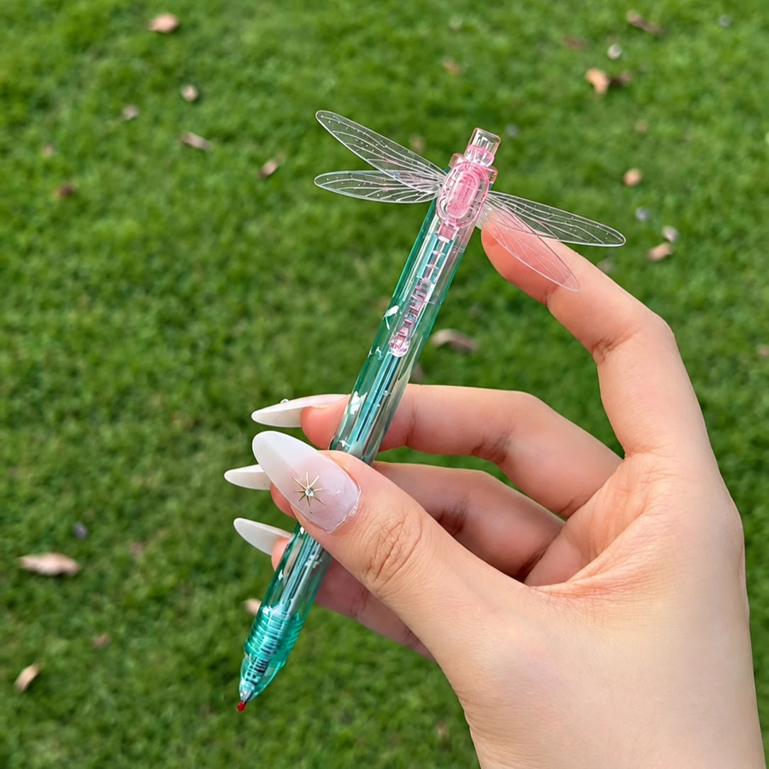 Dragonfly Wing Click Pen with Pop-Open Wings