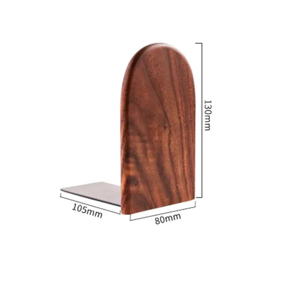 Display Holder Nature Wooden Bookends Beech Walnut INS Desktop Bookshelf Simple Desk Organizer Book Support Rack Minimalism