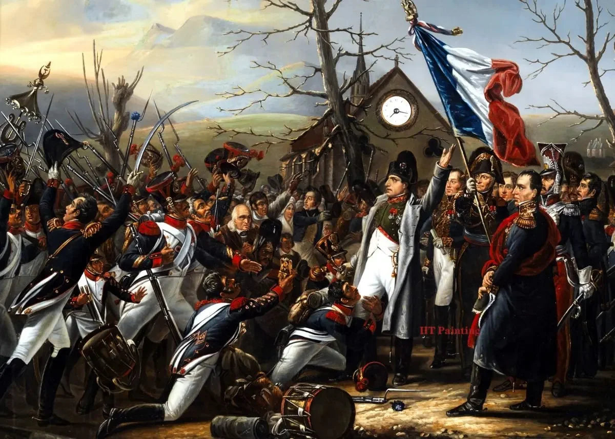 Vintage Classic Napoleon Bonaparte Coronation Wall Art, Canvas Print Poster, Suitable for, Home, Living Room, Office Decoration