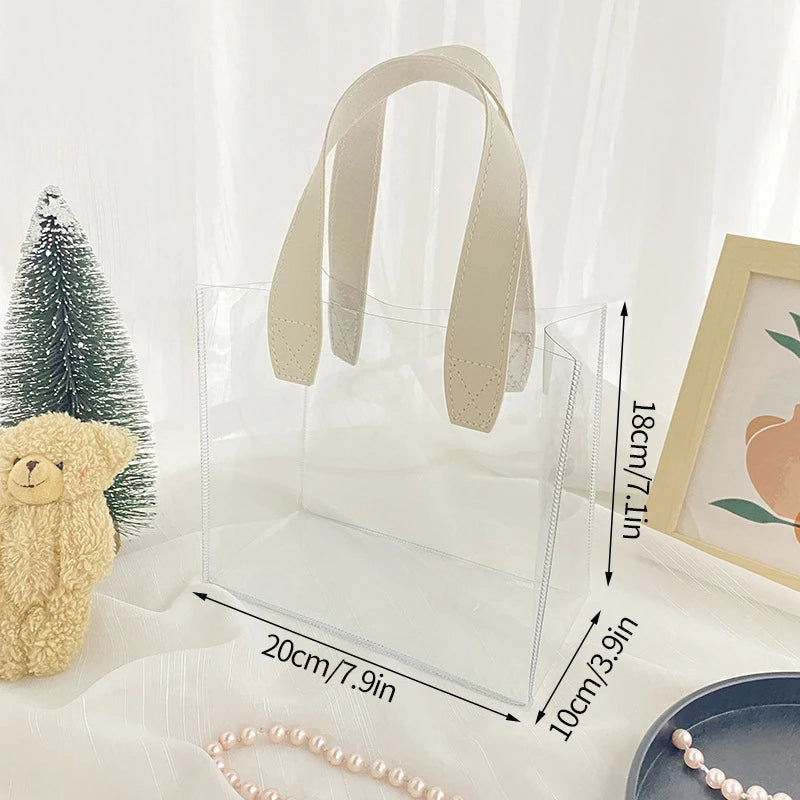 1-20pcs Transparent Bag Candy Bags Daisy Printed Gift Package Bag Picnic Storage Bag Mother's Day Wedding Easter Sweets Bags