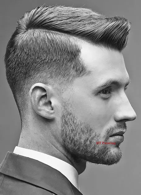 Fashion Man Hairstyle Model Hairdressing Poster Male Hair Design Canvas Painting Wall Pictures Salon Barber Shop Home Decor