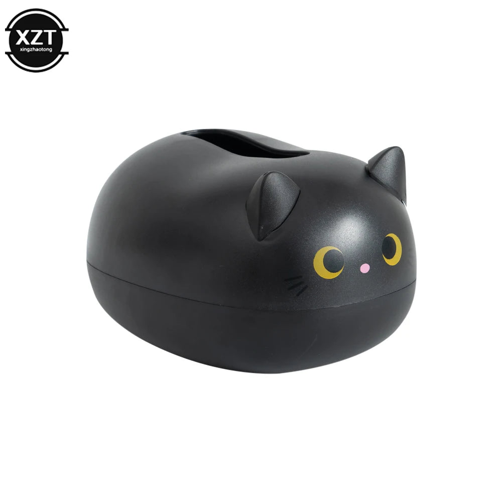Kawaii Cat Tissue Box Kitchen Napkin Storage Box Wc Paper Container Desktop Toilet Paper Holder Nordic Style Home Decoration