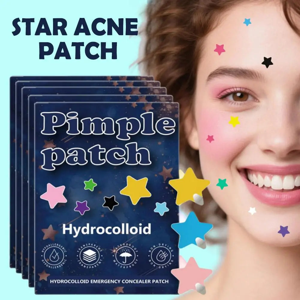 1400PCS New High-end Pimple Patch Acne Patches Set Colorful Star Shaped Acne Treatment Stickers Acne Dots Cover  For Skin Care