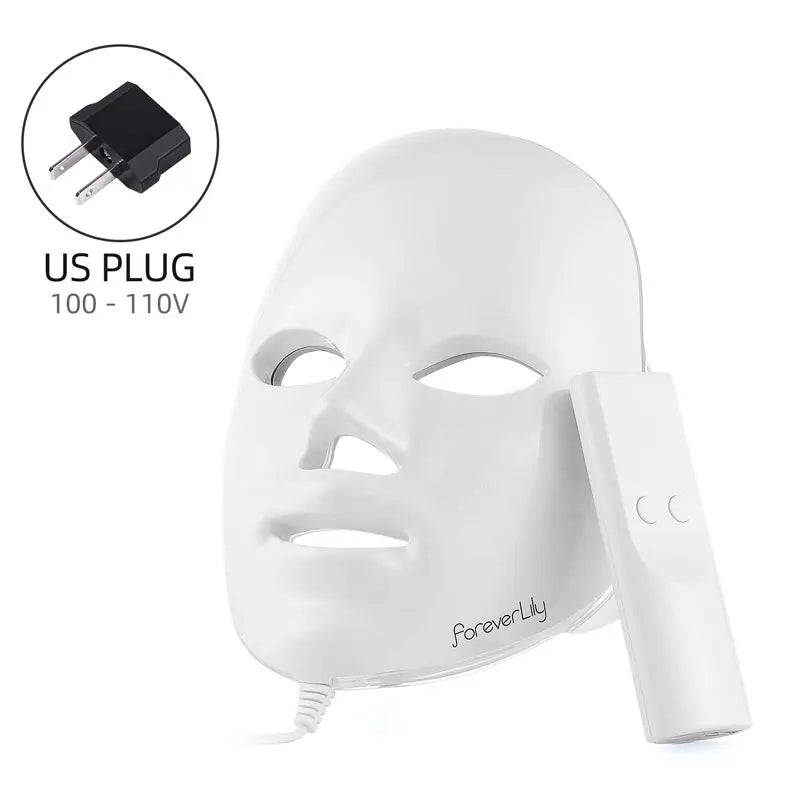 LED Face Mask 7 Colors LED Photon Facial Mask Skin Rejuvenation Face Beauty Mask