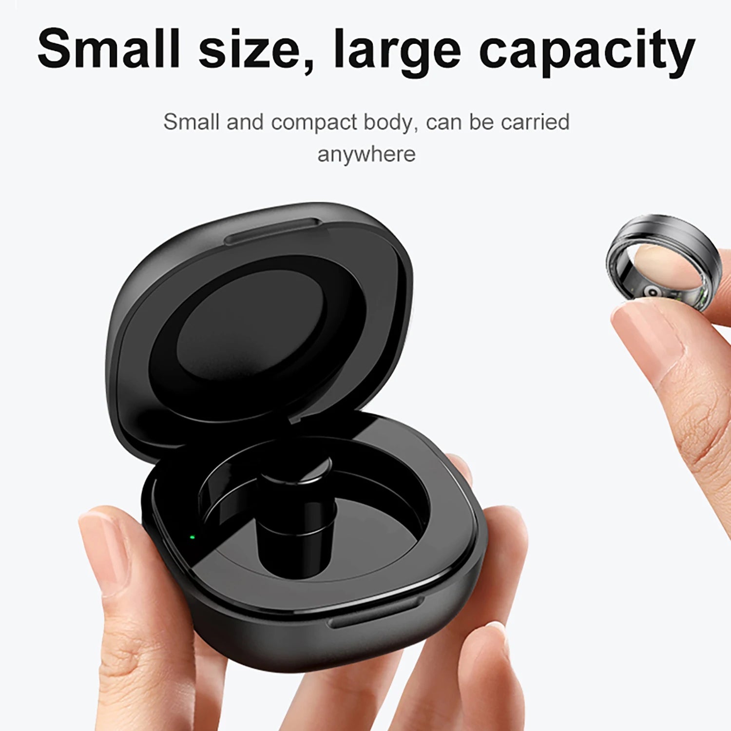 Charging Case For Smart Ring Charging Box Cradle Dock For R09 R08 R02 R03 R04 R05 R06 Smart Ring Wireless Charger Case