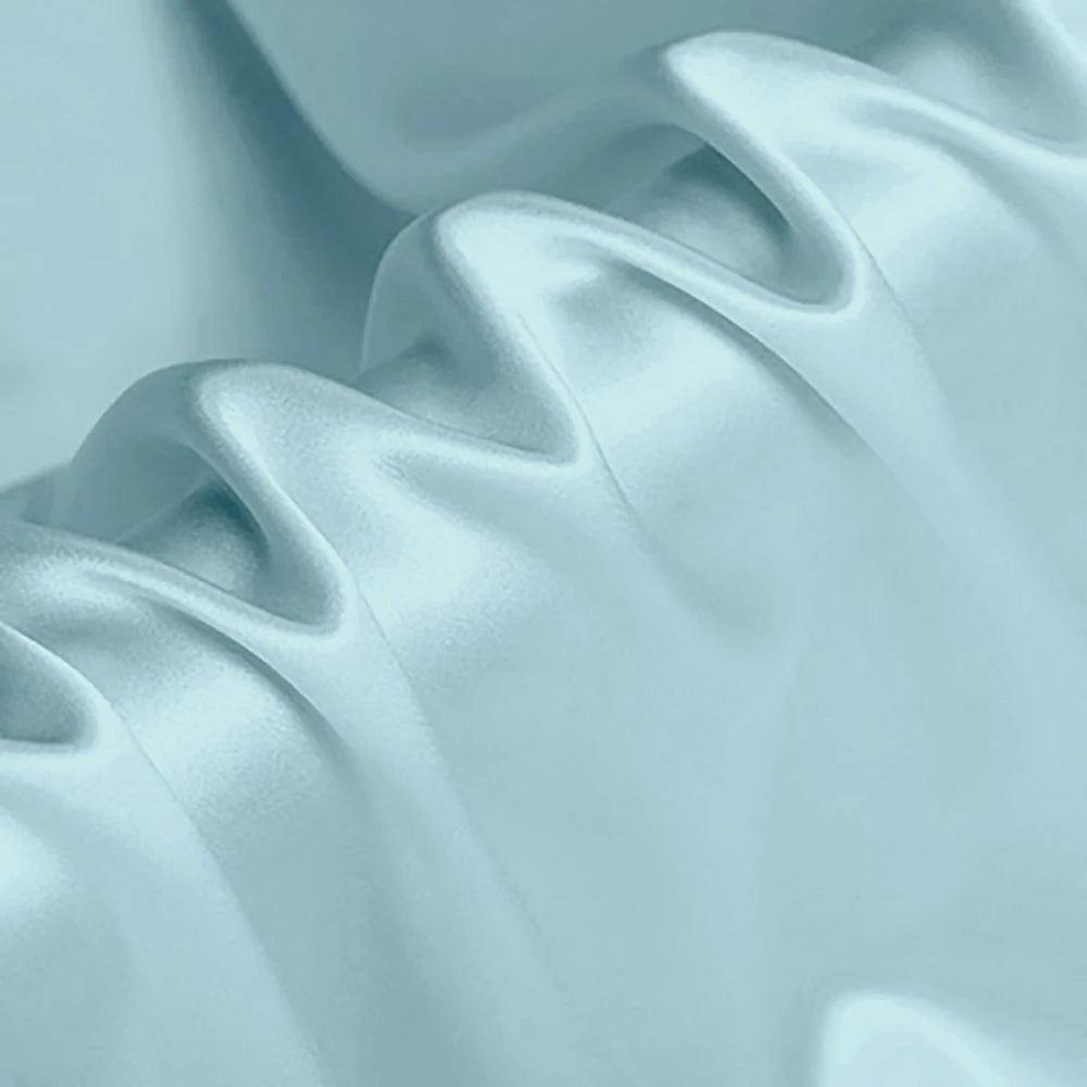 CISULI Pure Silk Stretch Satin Fabric,16momme,Width 140cm,Silk Lycra,Shirt and Dress Cloth Material