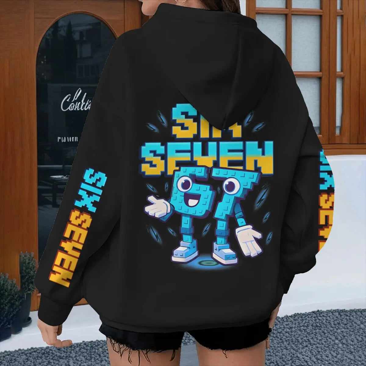 Y2K Six Seven Italian Brainrot Meme Gaming Hoodies Men Women Long