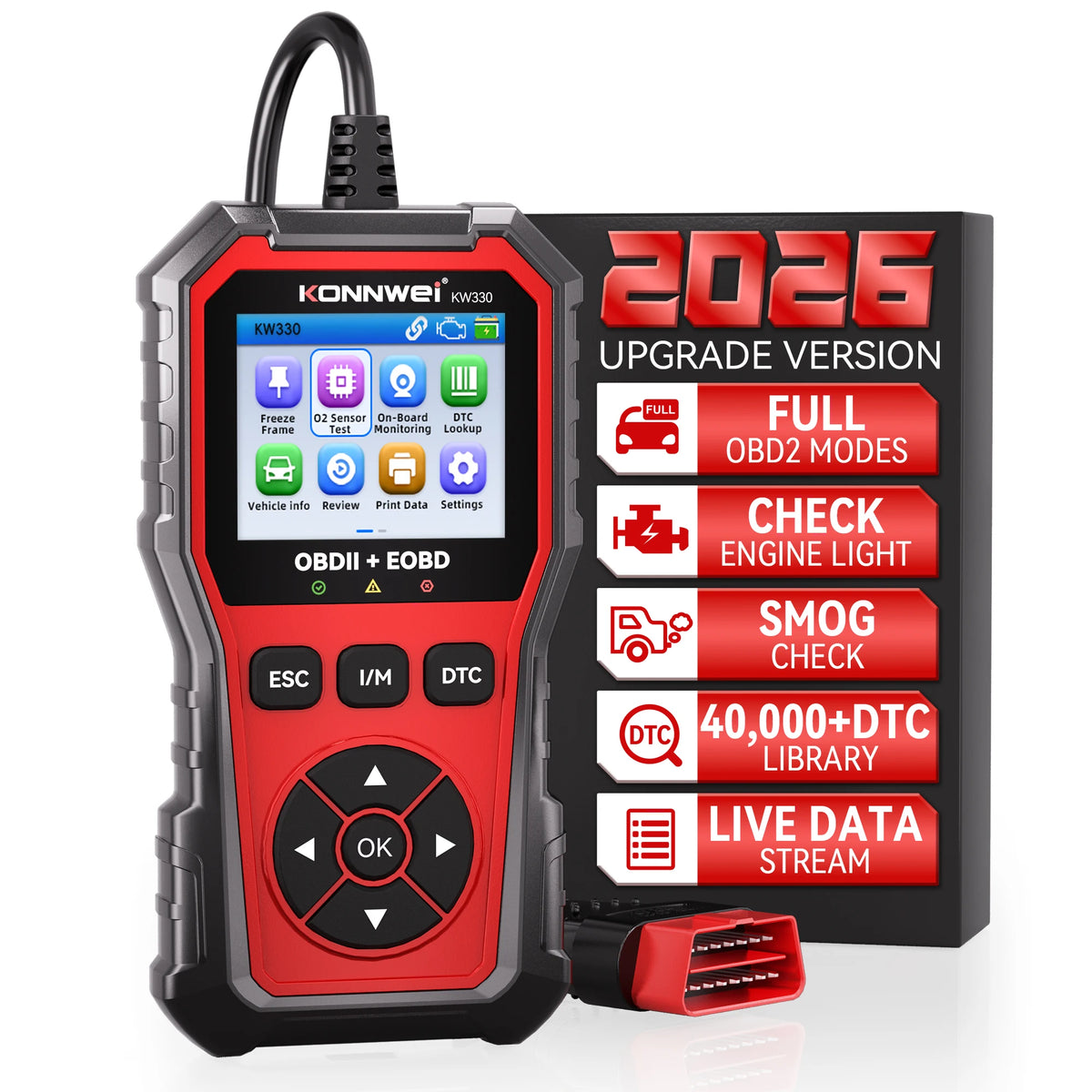Konnwei Kw330 Car OBD2 Scanner Diagnostic Tool Professional Engine