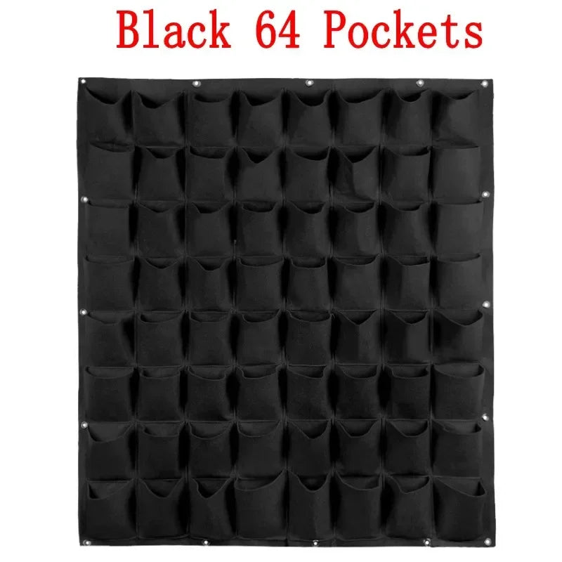 Wall Hanging Pockets Planting Bags Flower Pot Home Garden Grow Bag Garden Planter Vertical Seedling Plant Pot Home Decor Supply
