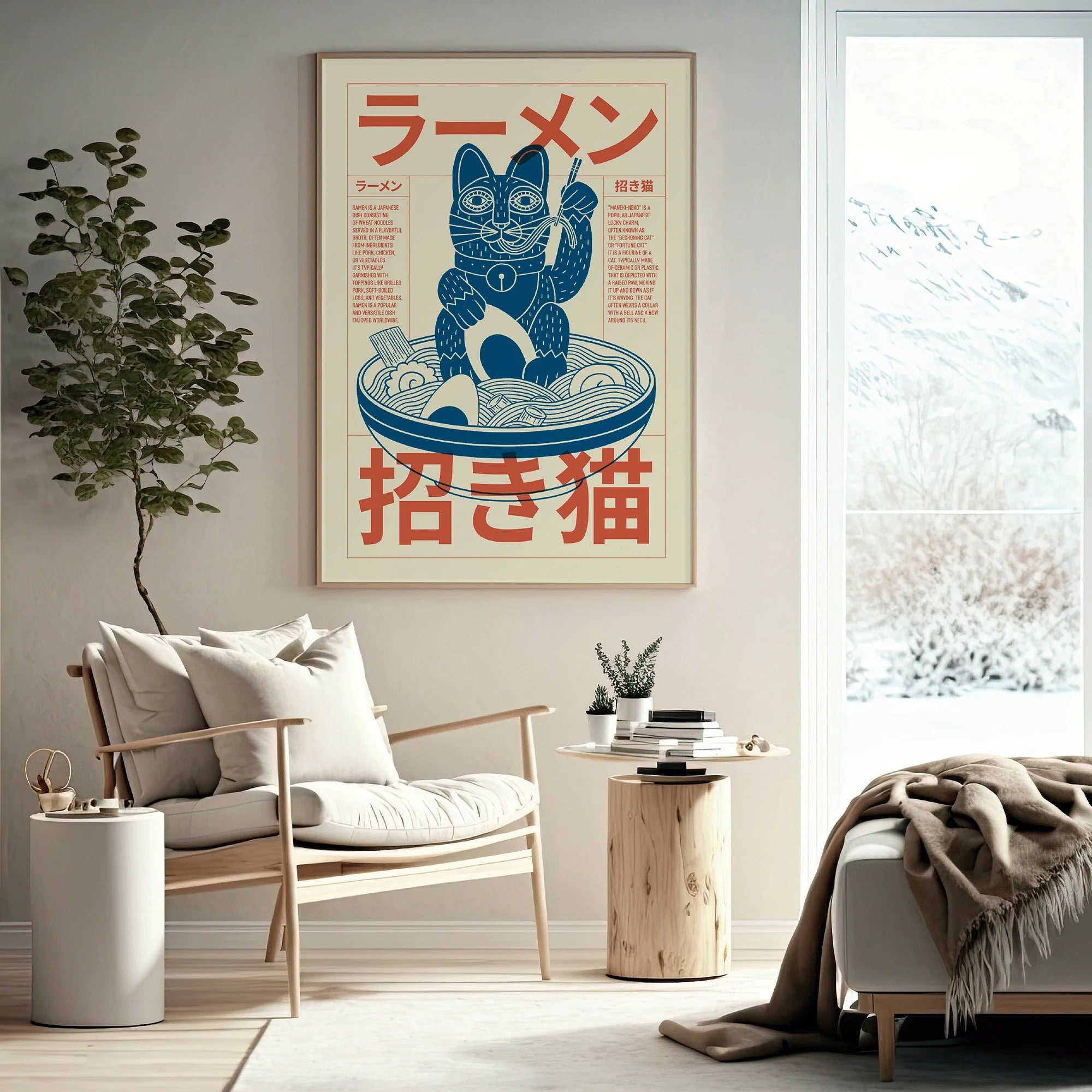 Japanese Contemporary Tokyo Art Canvas Poster Sunrise Wave Mount Fuji Monster Wall Art Prints for Modern Living Room Home Decor