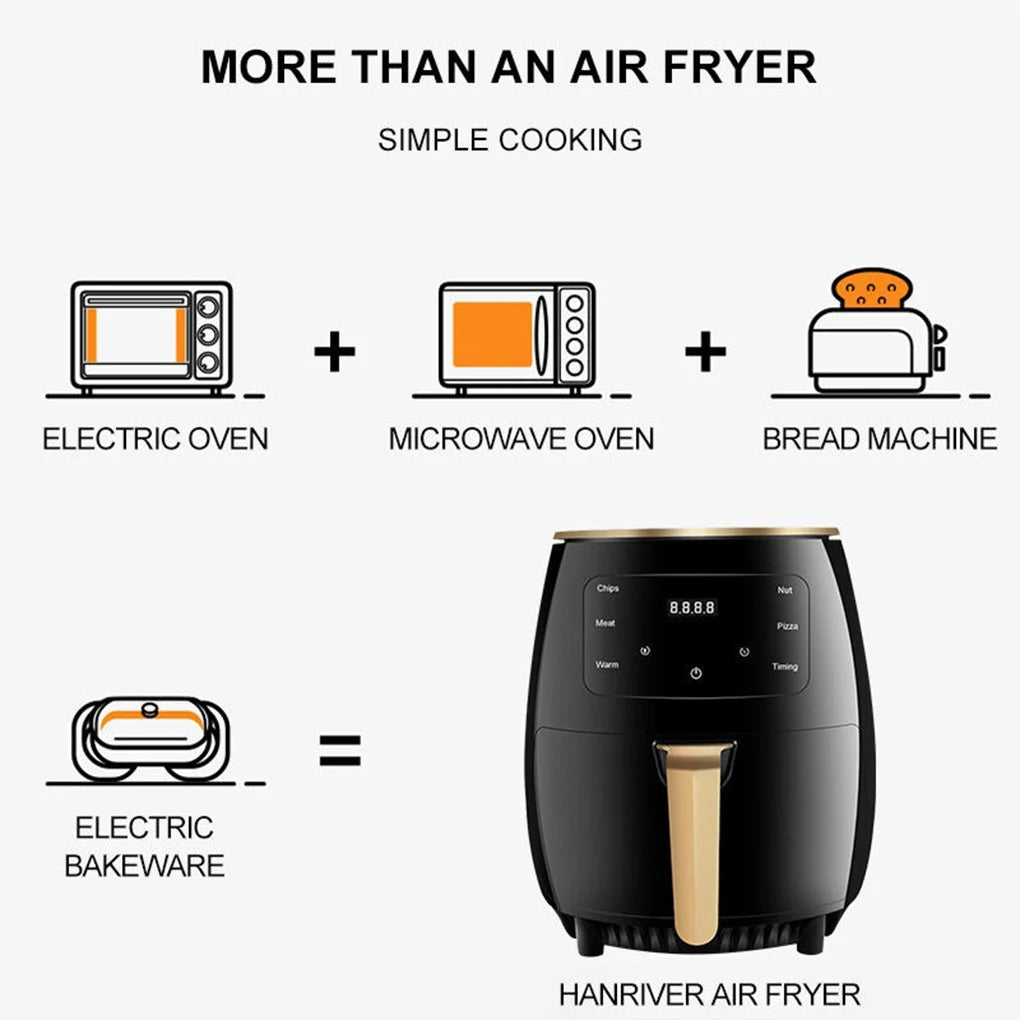 6L Air fryer Multi-functional intelligent touch screen oven Large