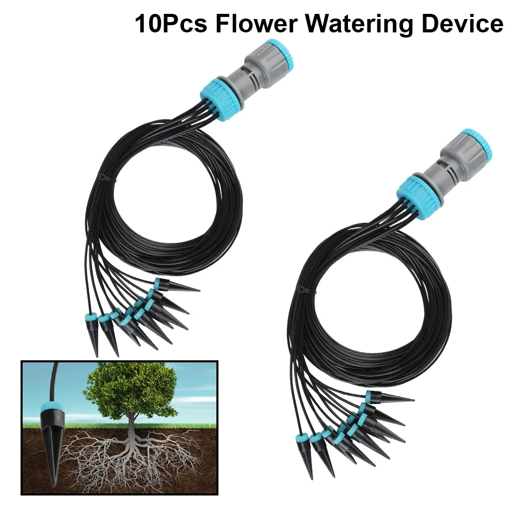 Plant Irrigation Tools Automatic Watering Device Auto Drip Arrow Garden Flower Watering Water Lazy Planting Kit Dripper Kits