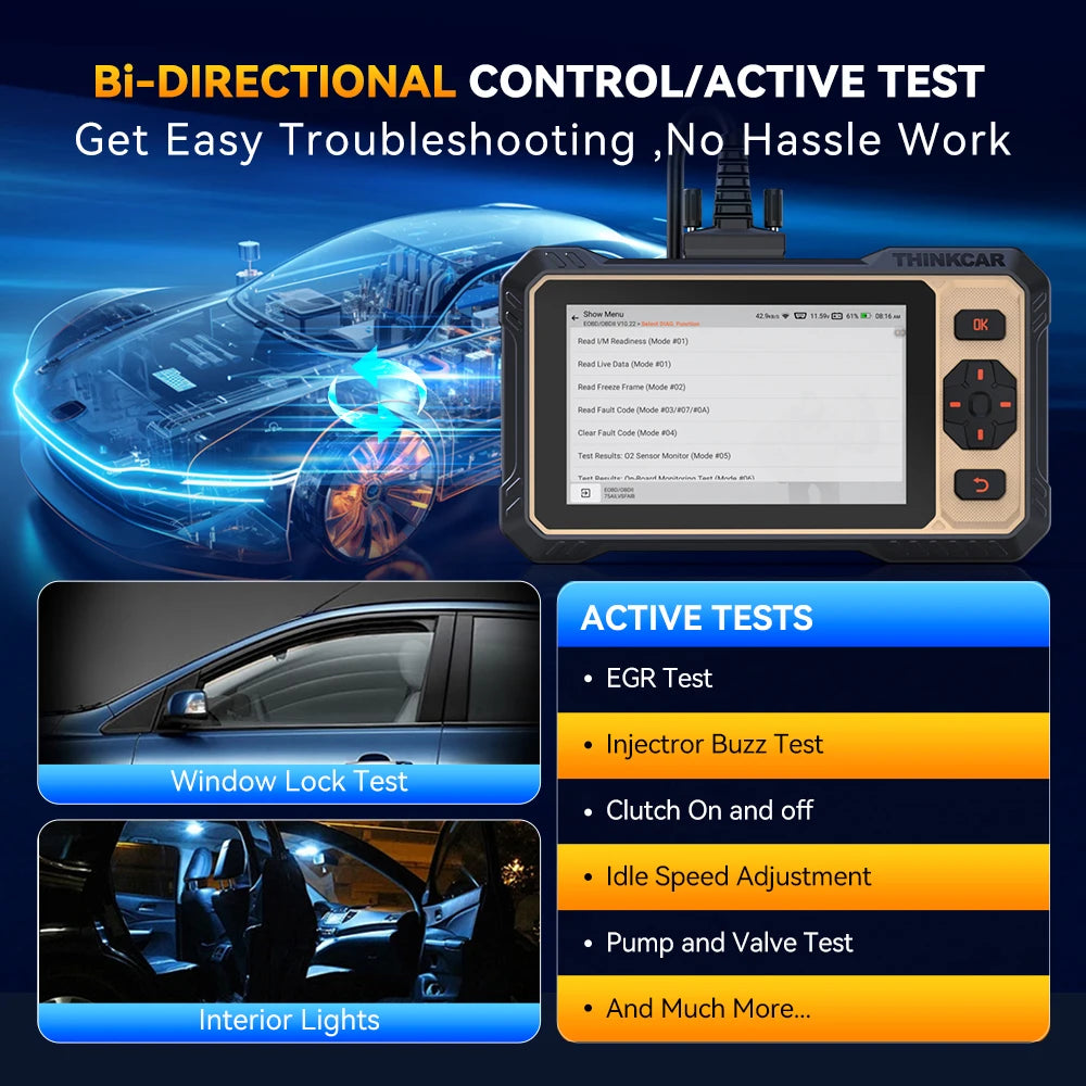 Thinkcar Thinkscan 662 Bi-directional Scan Tool Canfd Obd2 Scanner