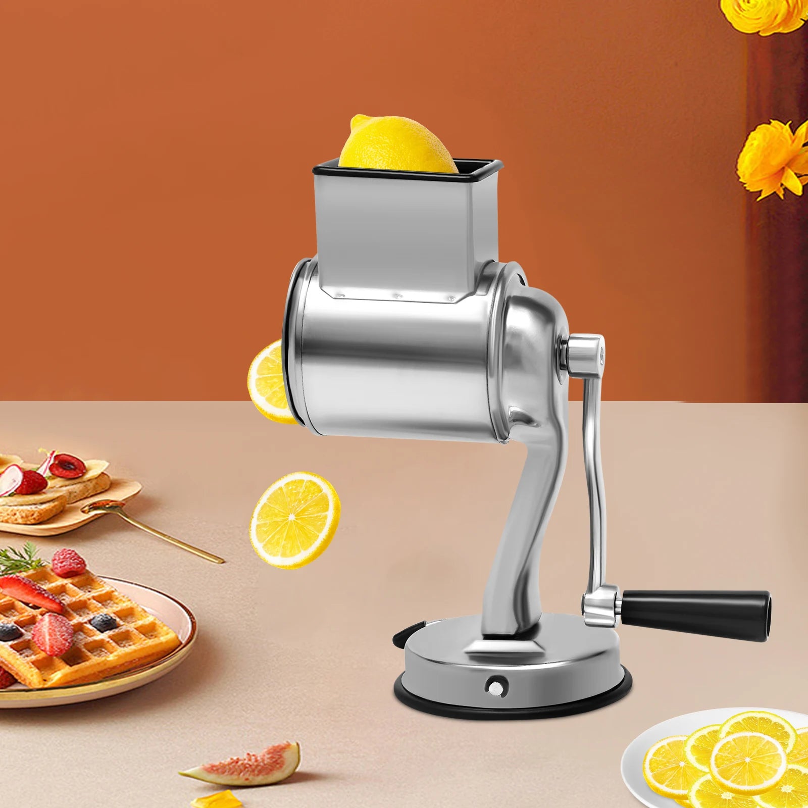 Rotary Cheese Grater Food Mills Grinder Vegetable Chopper Drum Blade Grinding Tool Set Kitchen Accessories