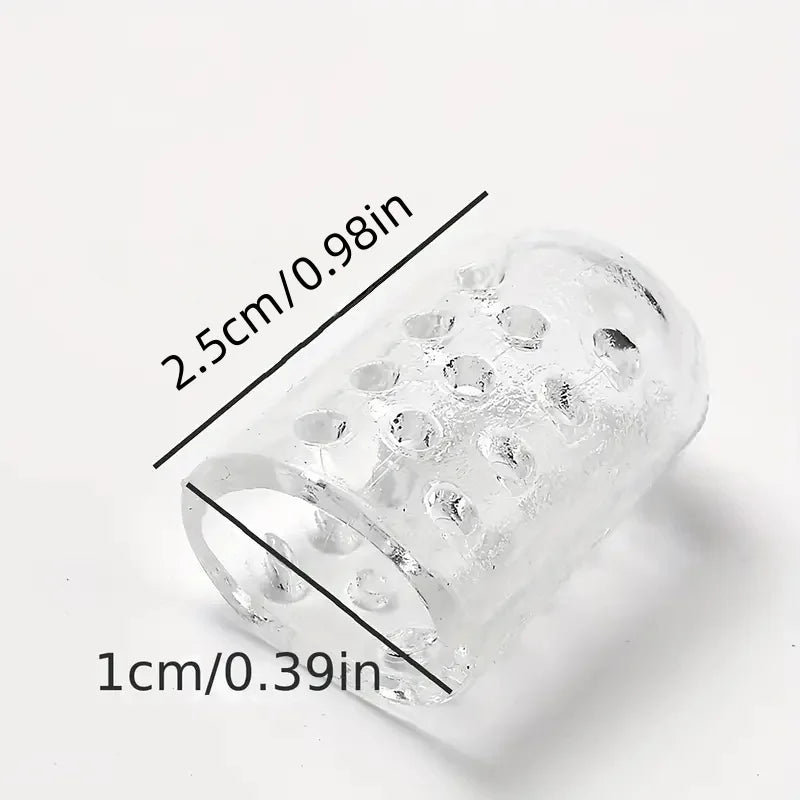 10pcs Gel Toe Protectors, Anti-Friction & Blister Prevention, Food-Grade Gel, for Work Boots & Women's Shoes.