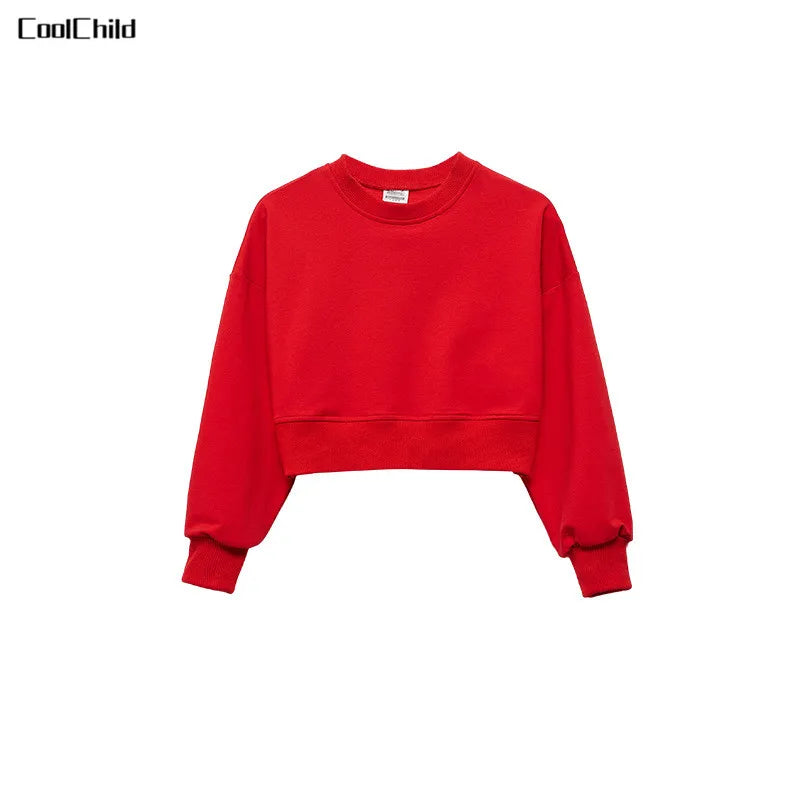 Boys Hip Hop Solid Sweatshirt Denim Loose Overalls Girls Crop Top Kids Dungaree Child Jumpsuit Street Dance Romper Streetwear