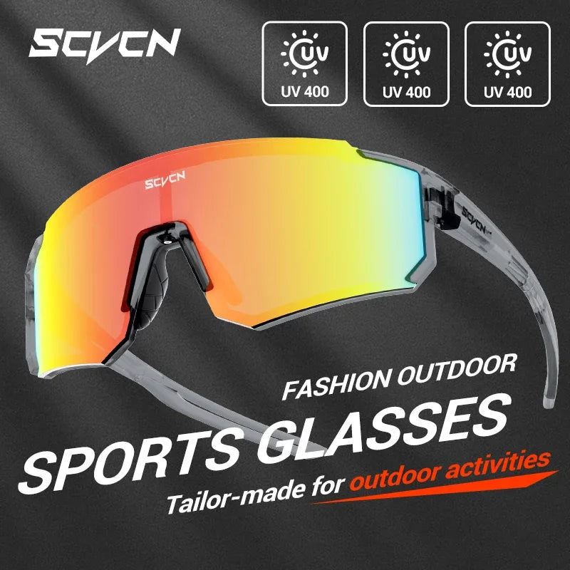 SCVCN Women Sports Sunglasses Pink Fashion Cycling Glassesfor Men