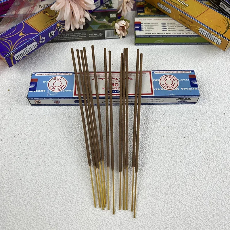 Satya Incense Sticks Handmade India White Sage Dragons Blood Natural Household Indoor Clean Air Incense Sticks NAG Champa