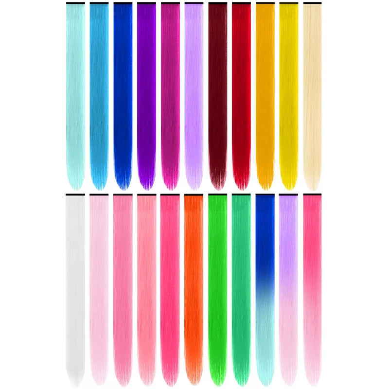 1 5 11 Pcs/lot Clip in Hair Extensions Multi-Colors