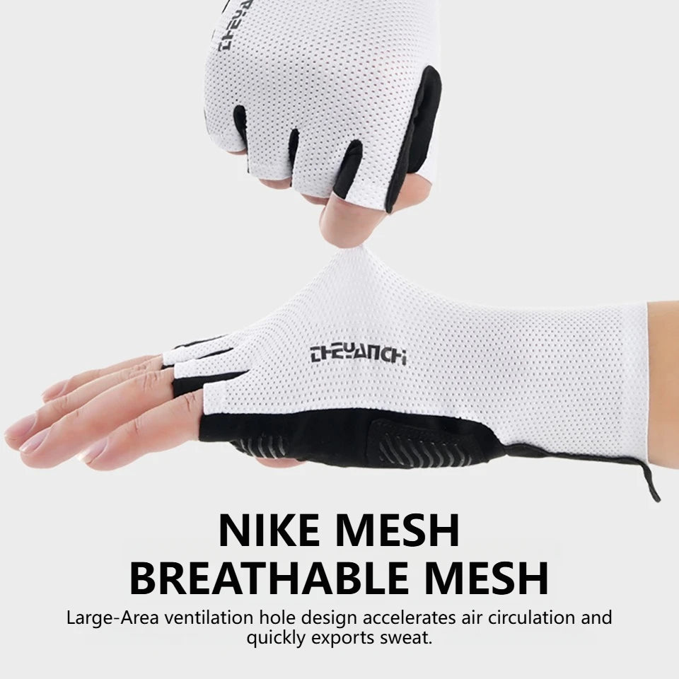 GETINFIT 1Pair Half Finger Gloves Outdoor Sports Gloves Summer