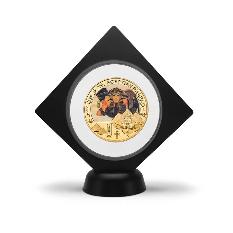 Egyptian Pharaoh Gold Plated Commemorative Coin Egypt Challenge Coin Art Craft Souvenir Business Gift for Collection Home Decor