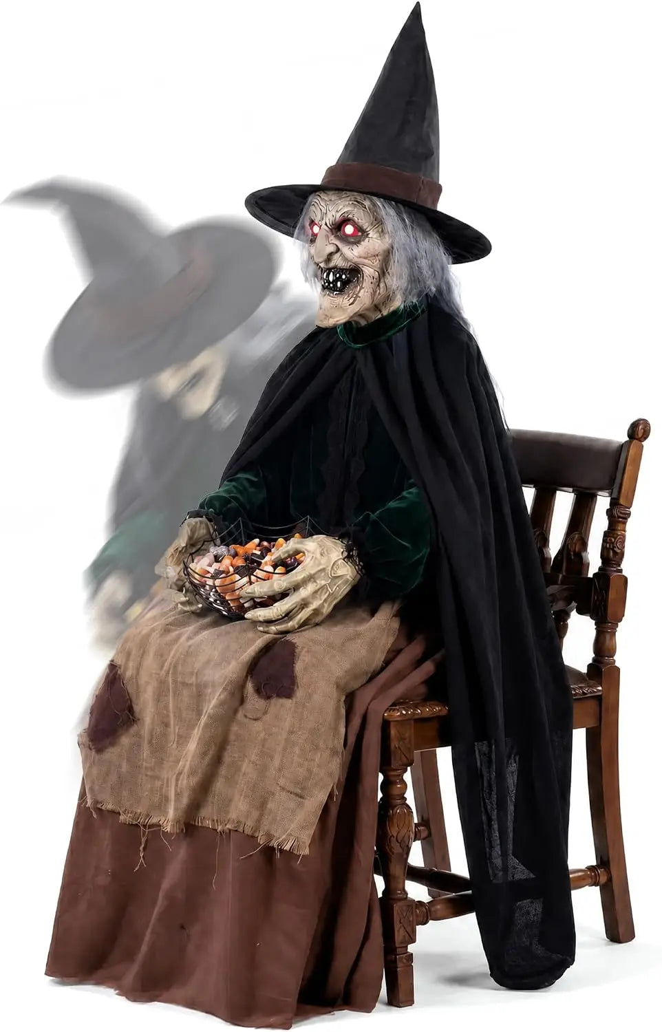 Animated Halloween Witch, Sound and Motion Activated