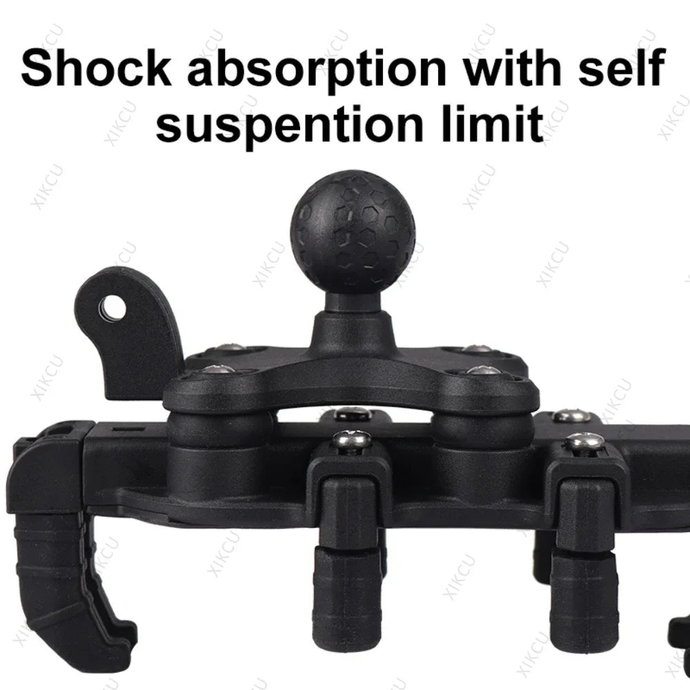 15W Wireless Charger 33W Type C Port Motorbike Bike Cellphone Bracket Octopus Shockproof Phone Holder Motorcycle Bicycle Stand