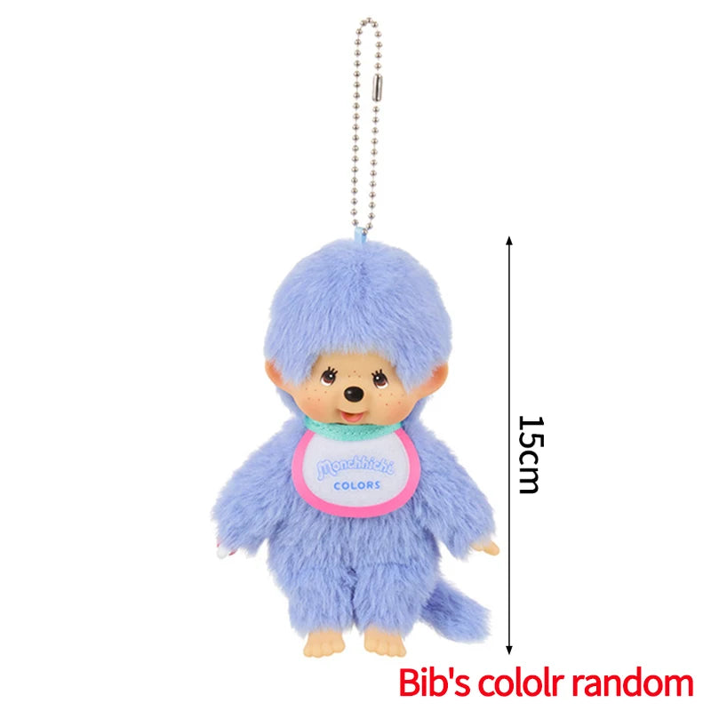 Monchhichi Keychain Kawaii Keychains for Bags Monchhichi Doll Hanging Pendants Children's Day Birthday Gift 몬치치