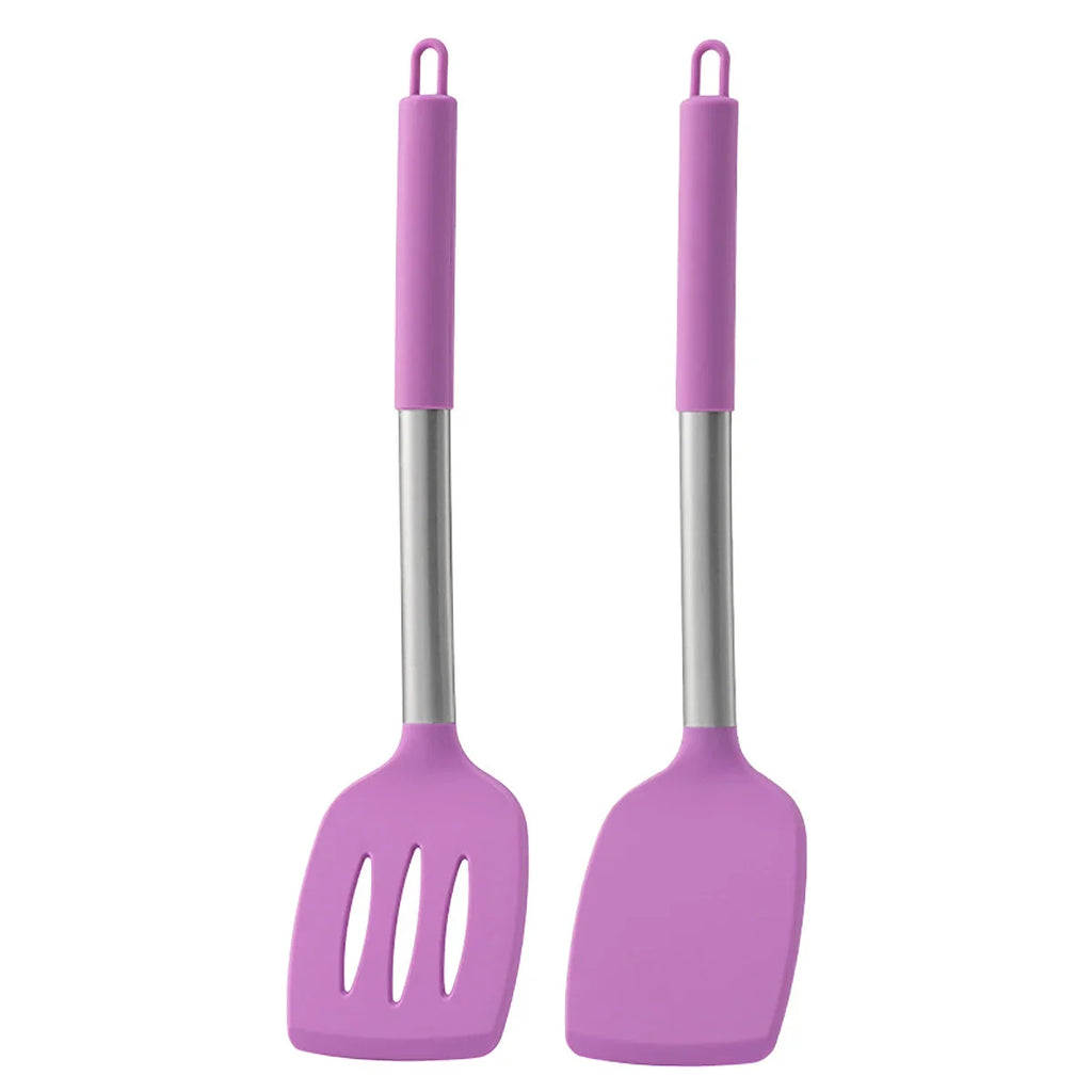 2pcs Stir Fry Spatula Steak Spatula Cooking Utensils Stainless