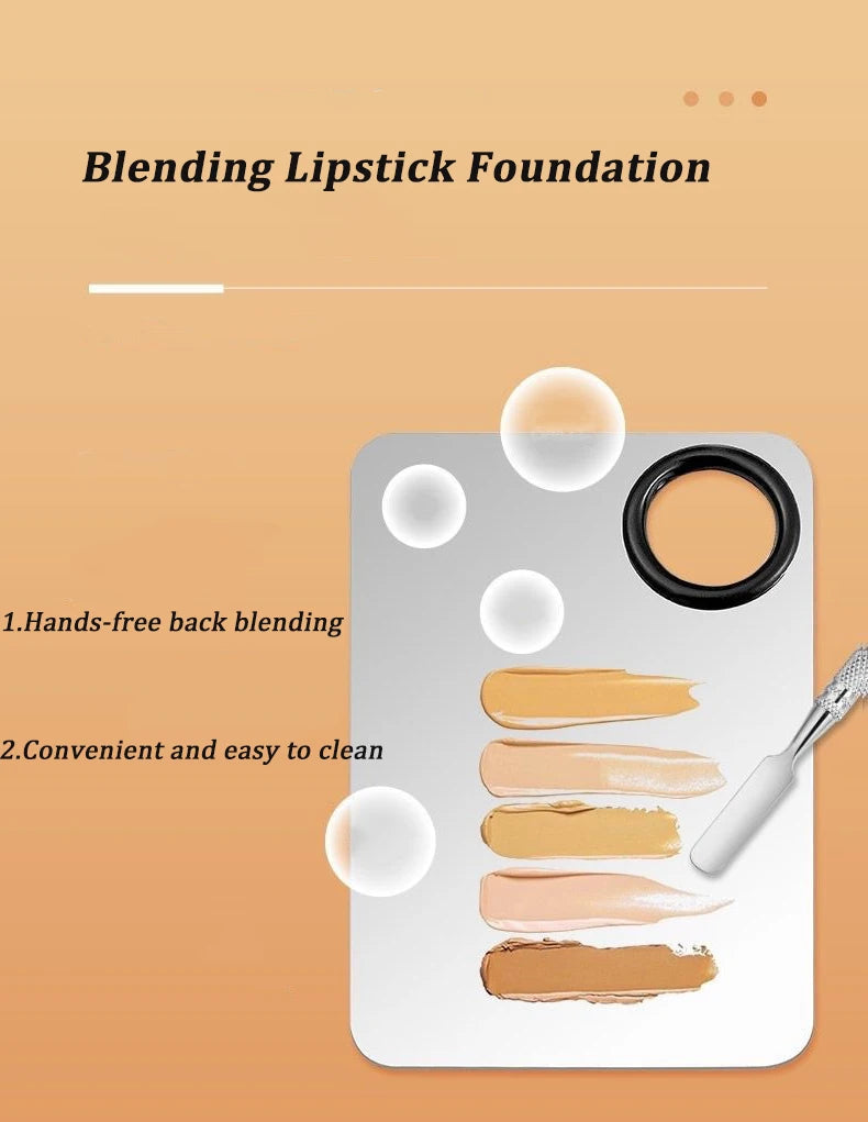 Makeup Mixing Palette Foundation Lipstick Eye Shadow Stainless Steel