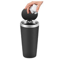 Mini Vehicle Trash Can with Lid, 800ml Portable Car Cup Holder, Portable Trash Can for Car, Kitchen, Office, Home, Black