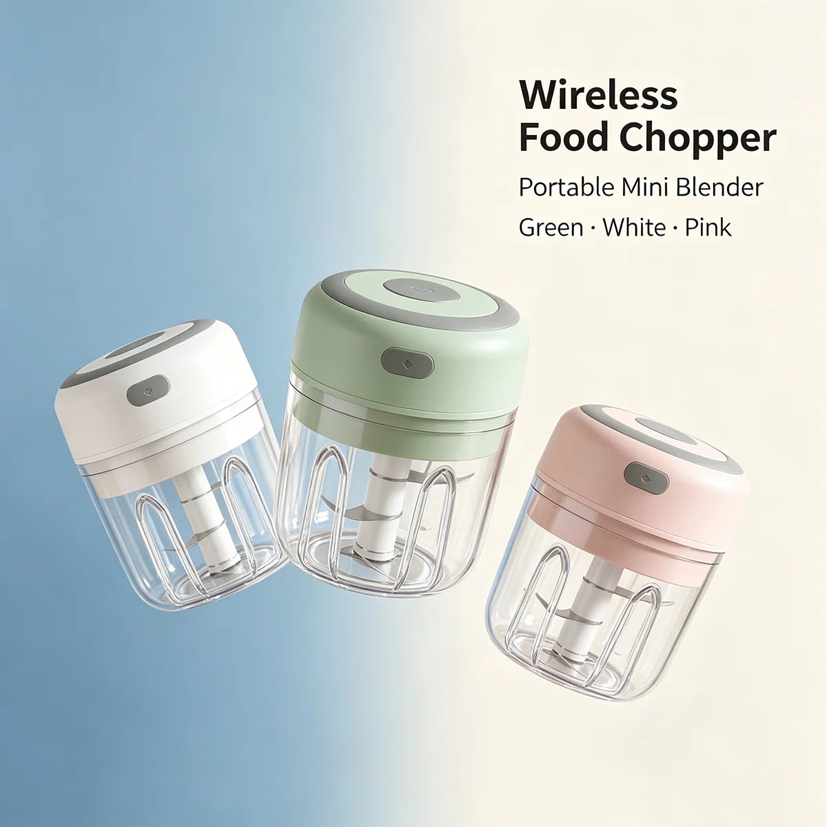 1PC Electric Mini Garlic Chopper 250ml