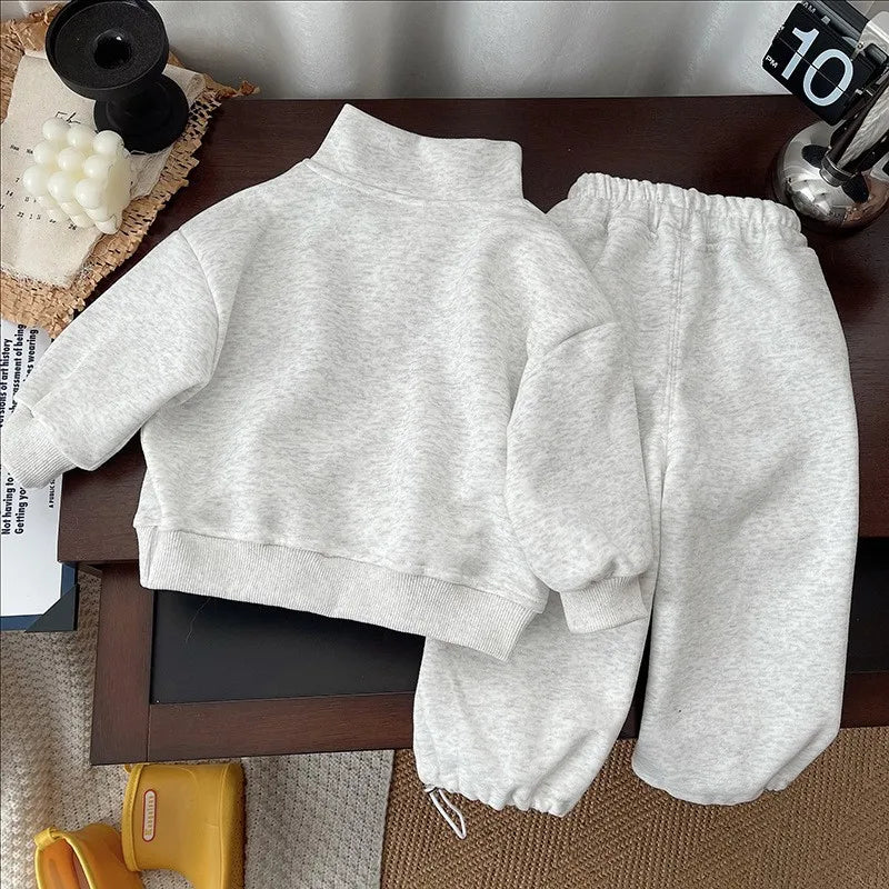 Baby Boys Clothing Set Spring Autumn Long Sleeve Letter Sweatshirt Pants 2Pcs For 1-5 Years Kids Casual Tracksuit Infant Outfits