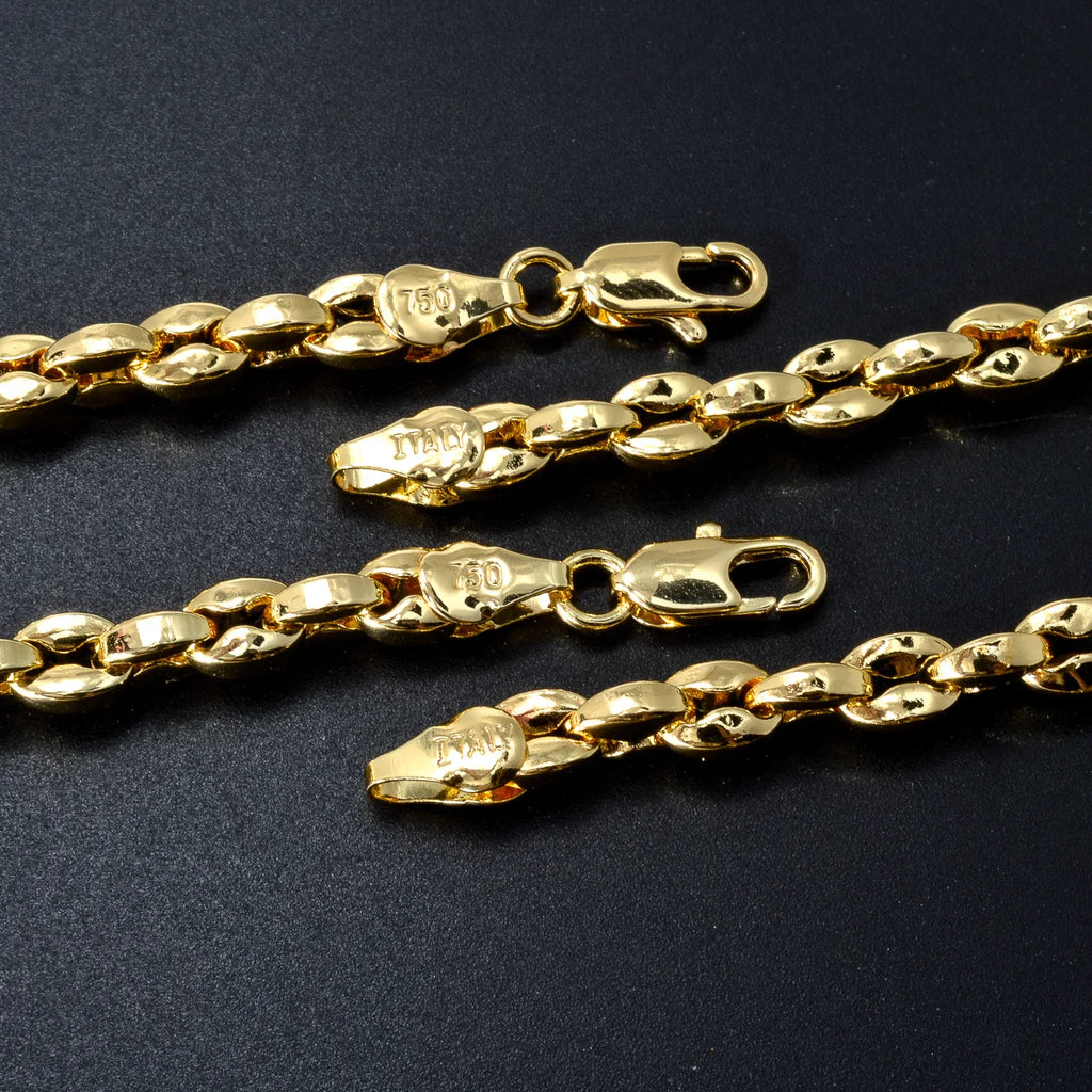 Hot Selling Ltalian 750 Men's and Women's Necklace 18k