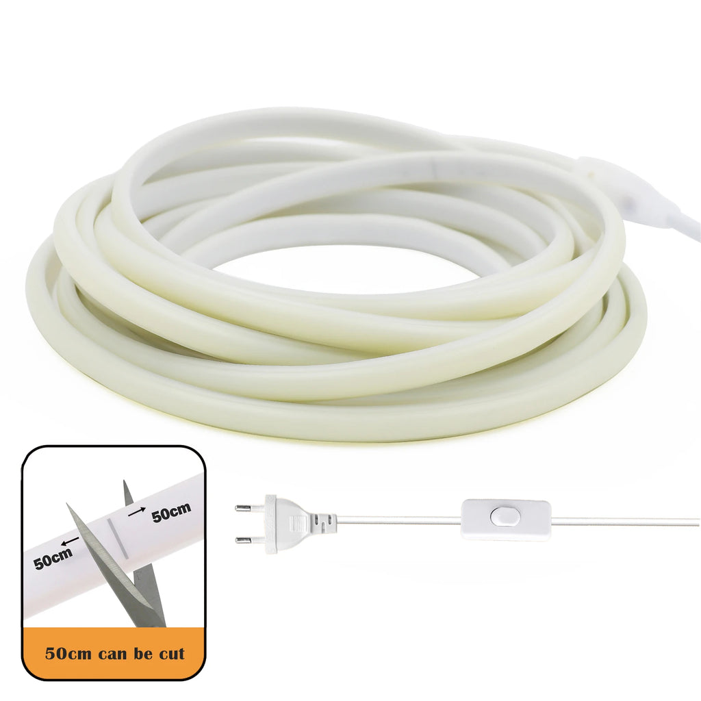 COB LED Neon Strip Light with On/Off Switch