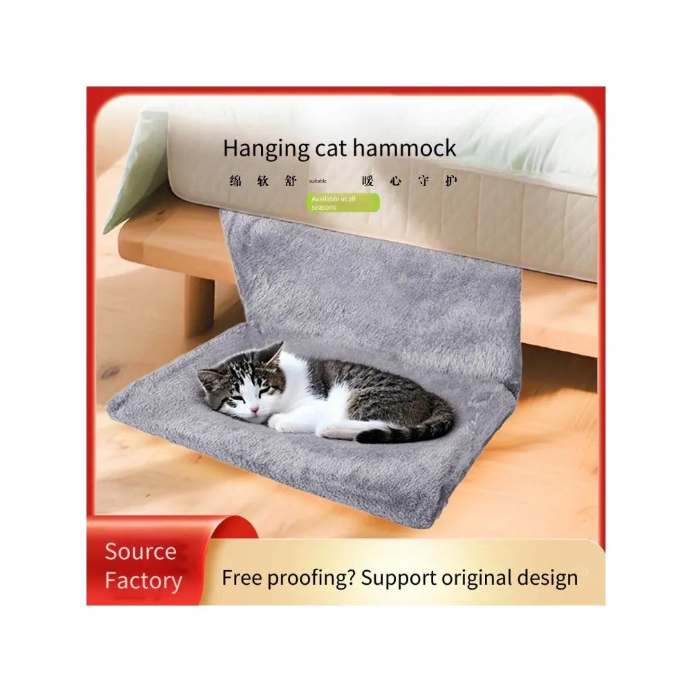 Cat hammock hanging removable and washable folding cat climbing frame villa cat nest manufacturer stock winter warm pet supplies