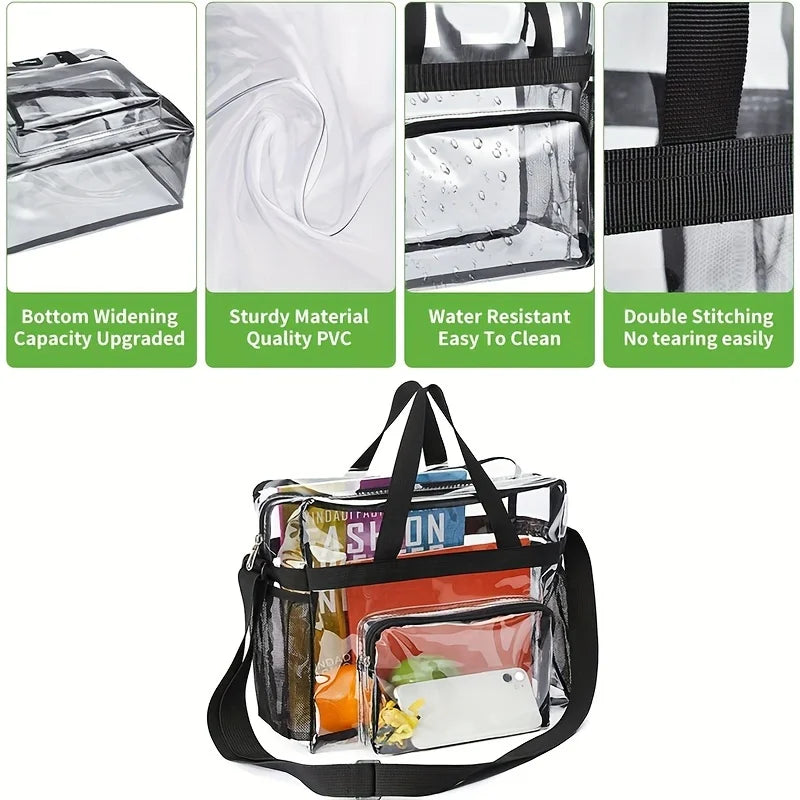 Men's Women's Cosmetic Bag Transparent Waterproof Large-Capacity Lipstick Toiletries Skin Care Products Organizer Makeup Bag