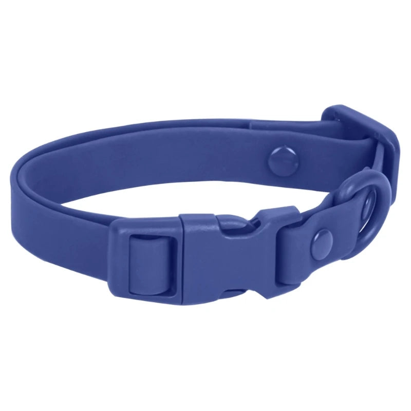 448B Waterproof Dog Collar Adjustable Length Macaron Color Pet Collar with Leash Large Dog Training Accessories