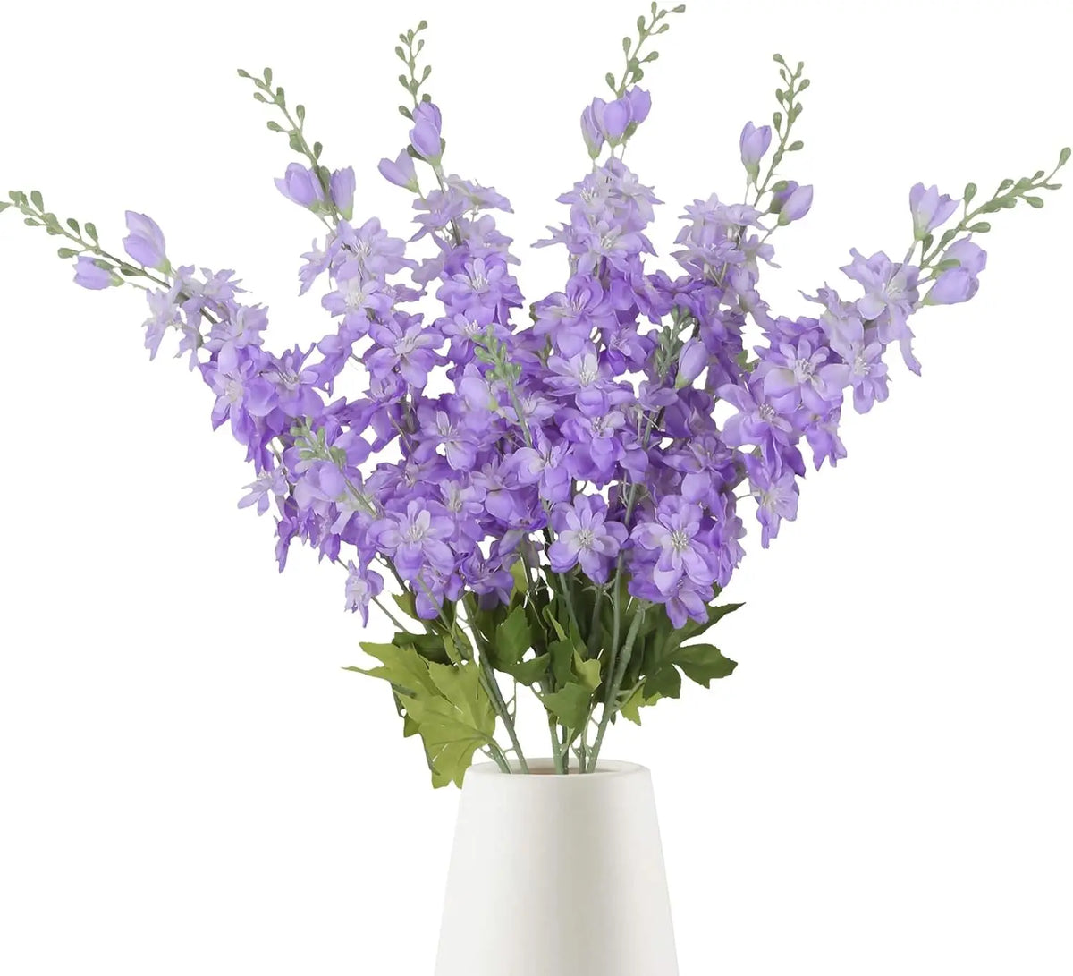 YeeNanee 6pcs Blue Delphinium Artificial Flowers Long Stem Larkspur for Wedding Centerpieces Floral Arrangements Home Vase Decor