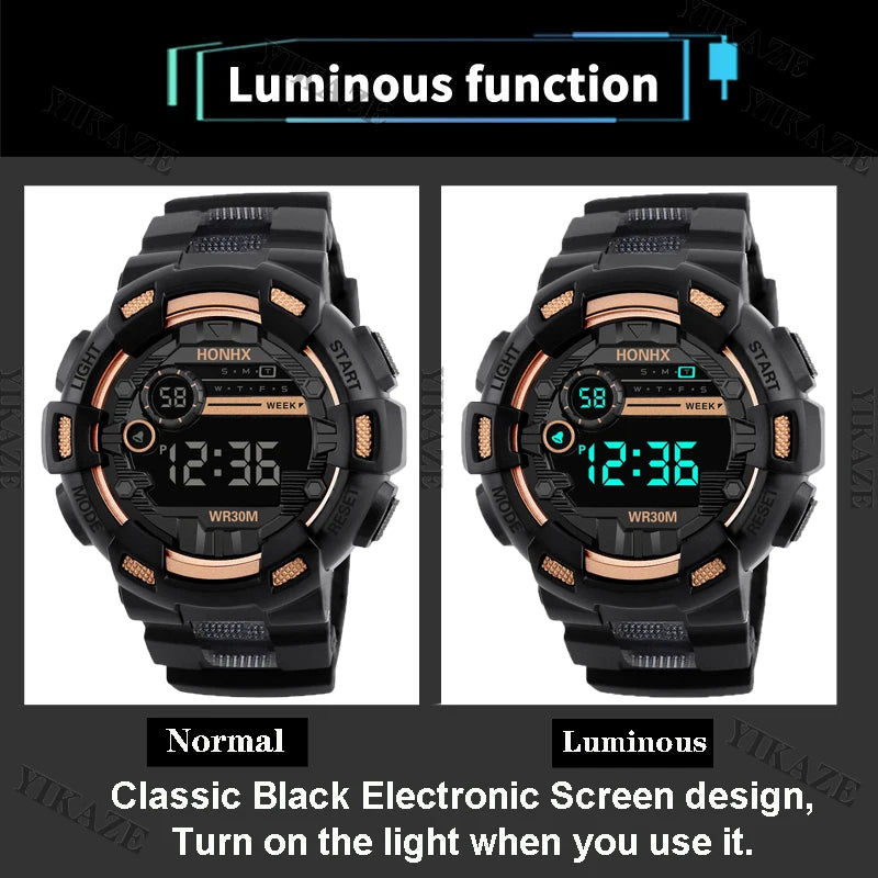 Military Men Watch Men's Digital Watches Sports Electronic Wristwatch