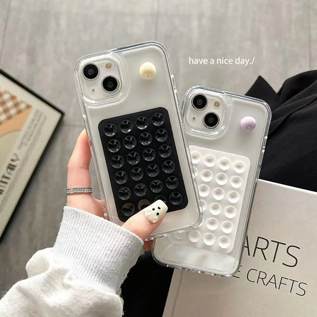 Silicone Suction Phone Holder Mat, Wall Stand