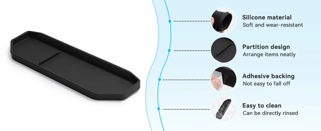 Car Armrest Storage Box Lower Center Console Organizer Cup Holder Storage Box Wireless Charger Panel Mat For KIA EV9 2024 2025