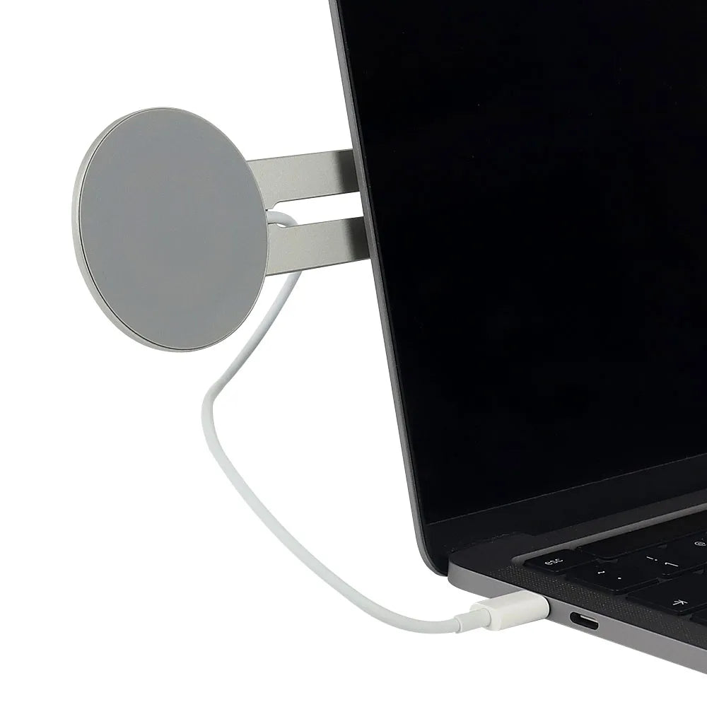 15W Fast Wireless Charger Magnetic Phone Holder forMagsafe forIPhone 14 13 12 Metal Expansion Bracket Laptop Screen Side Mount