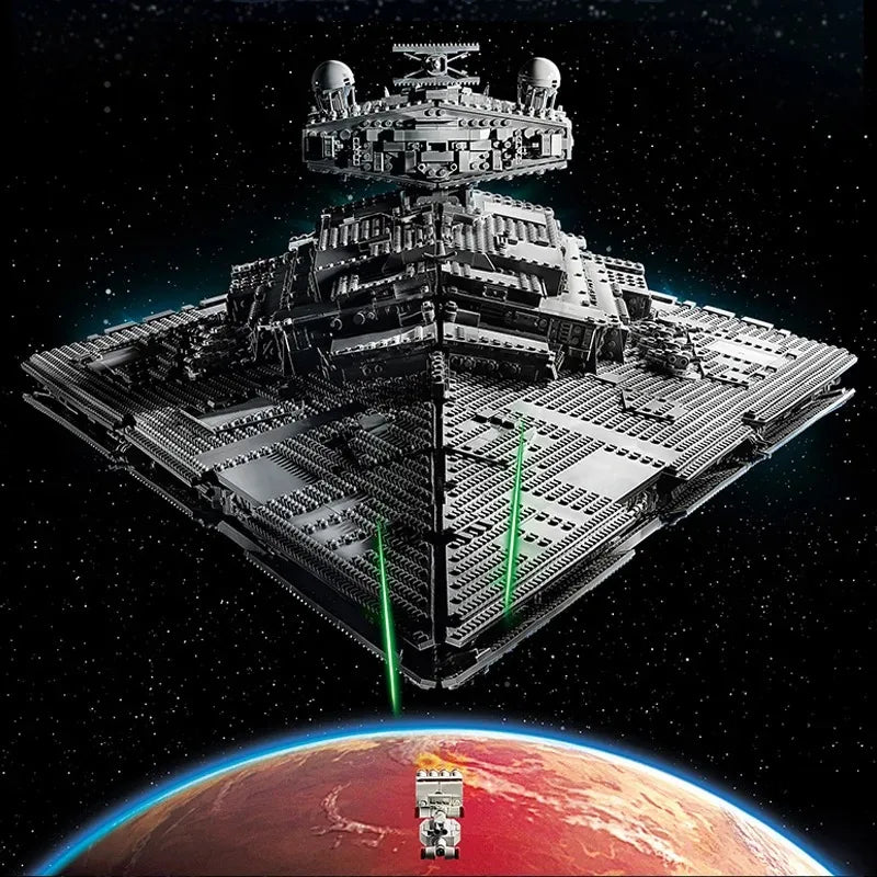 4784pcs UCS Imperial Navy Stormtrooper Star Destroyer Galactic Empire 75252 Star Cruiser Starfighter Dark Fleetship Gift