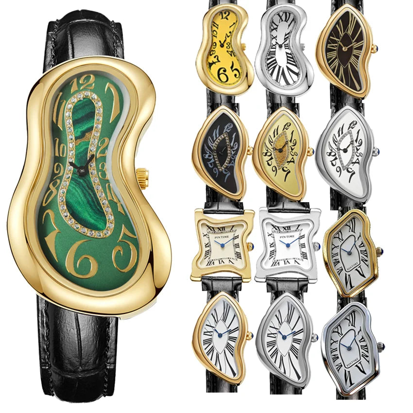 Melting Clock Surrealist Art Watch