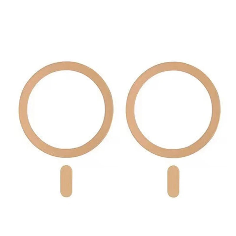 2/5pcx Universal Metal Plate Ring for wireless charging Wireless Charger Iron Sheet Sticker Mini Sticker