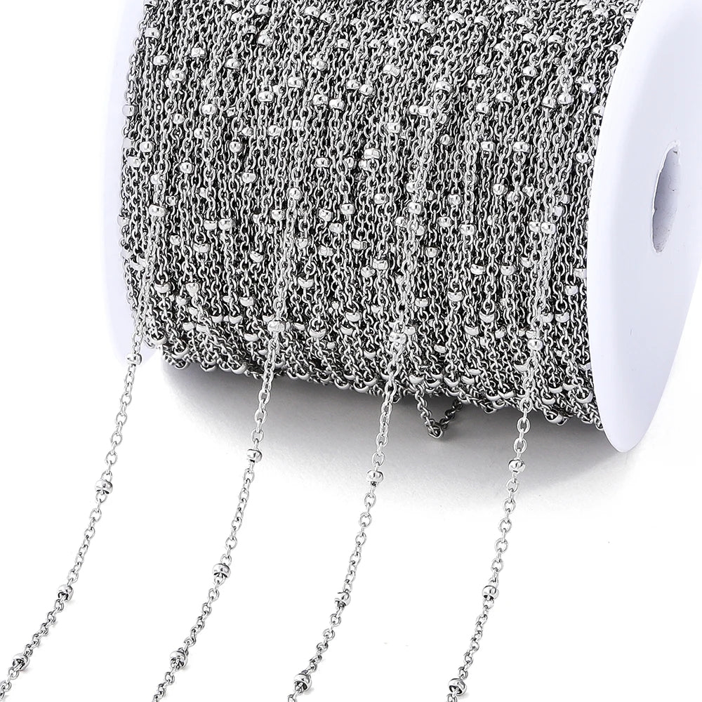 No Fade 2Meters Stainless Steel Chain Cross Chain with