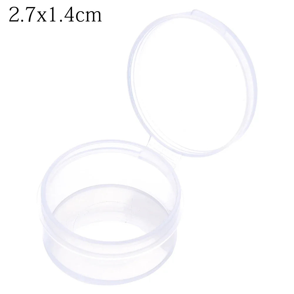 1pc Small Plastic Home Items Sundries Organizer Case Transparent Storage Box Jewelry Beads Container Fishing Tools Storage Box
